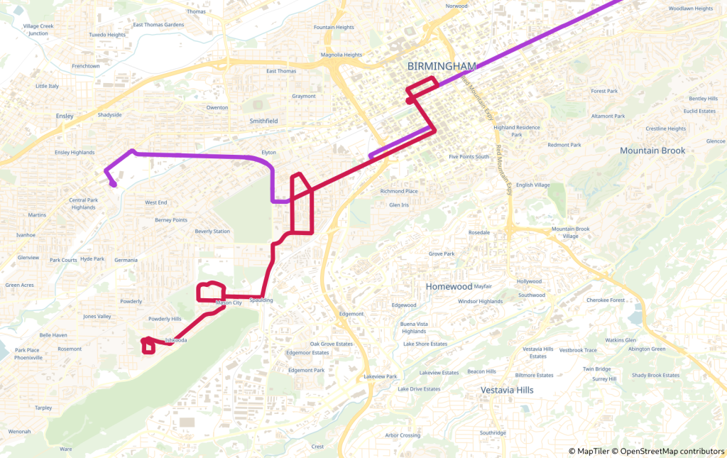Existing Route 48 and BRT